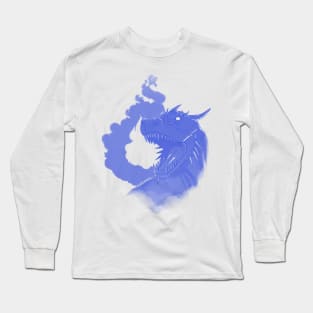 Dragon and Flame-Blue Version Long Sleeve T-Shirt